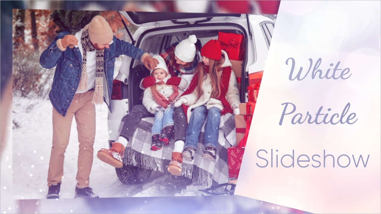 “White Particle” Slideshow Template for SmartSHOW 3D