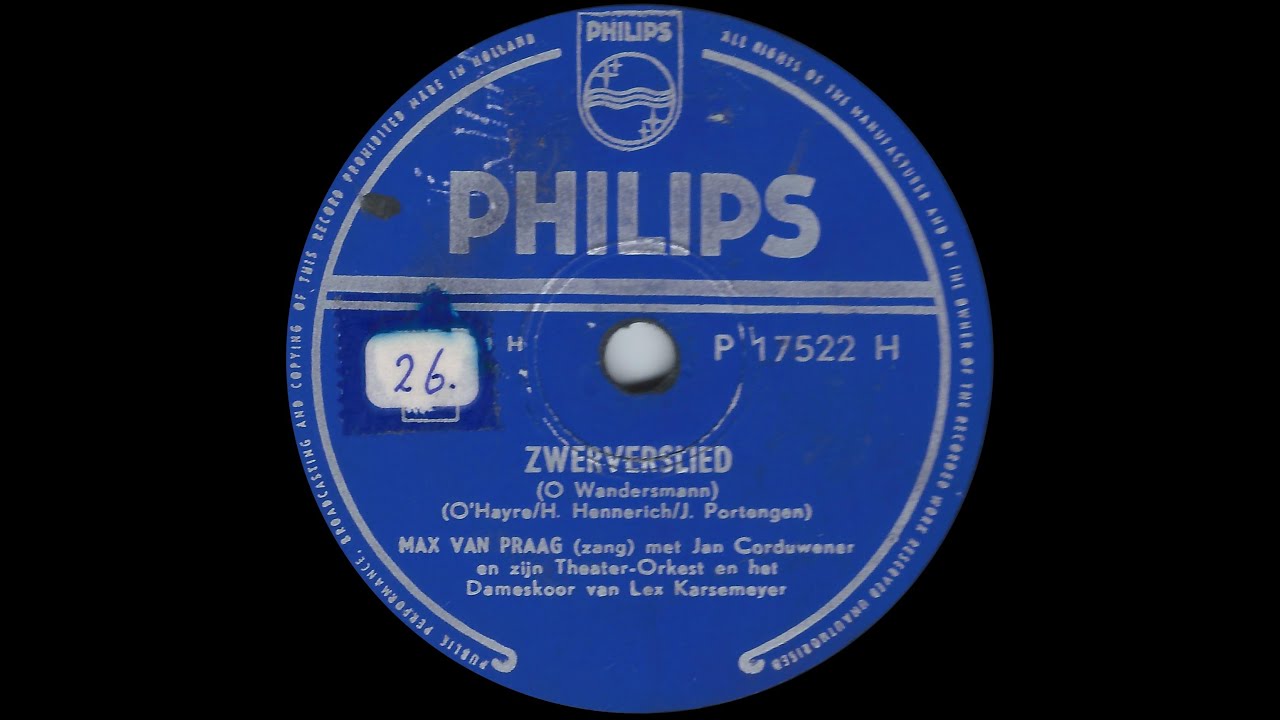 Zwerverslied - Max van Praag (1955)