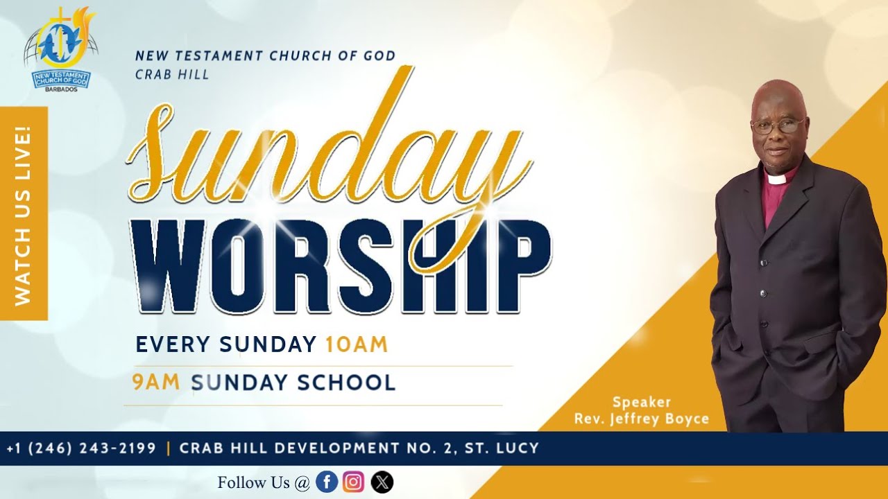 Praise & Worship Service (Youth Sunday) | NTCOG Crab Hill, Barbados