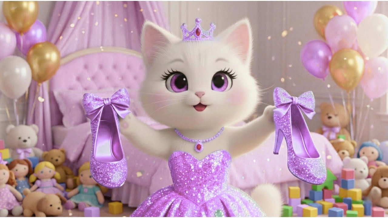 Kitten’s First Makeup Day 💄🐱 | A Magical Royal Fashion Show | Cat Makeup  #AIcatstory