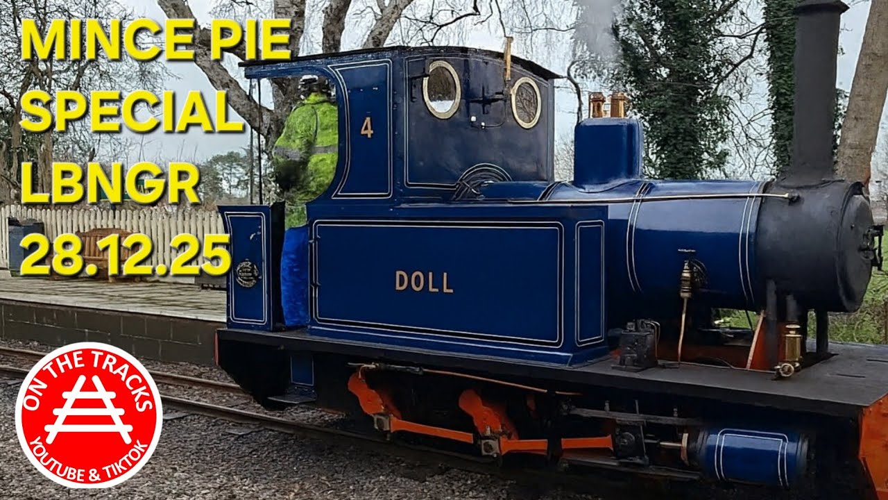 "DOLL" HAULING MINCE PIE SPECIAL + SHUNTING @ LEIGHTON BUZZARD NARROW GAUGE RAILWAY 28.12.25 