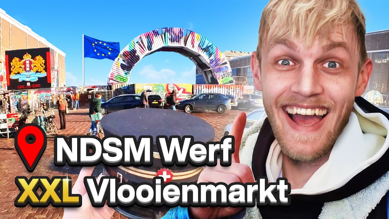Loop met mij mee op Grootste Vlooienmarkt van Europa (NDSM Werf Amsterdam)