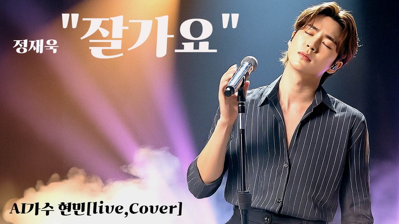[이 오퐈야~ 눈빛 쩐다]미남AI가수 현-민 퍼펙트 립싱크 LIVE🎶정재욱 - 잘가요 (Cover)과연 어떤느낌일까?