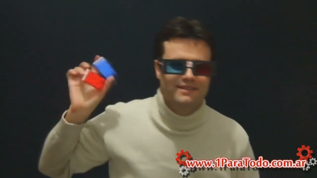 Como hacer GAFAS 3D anaglíficas - UNO PARA TODO
