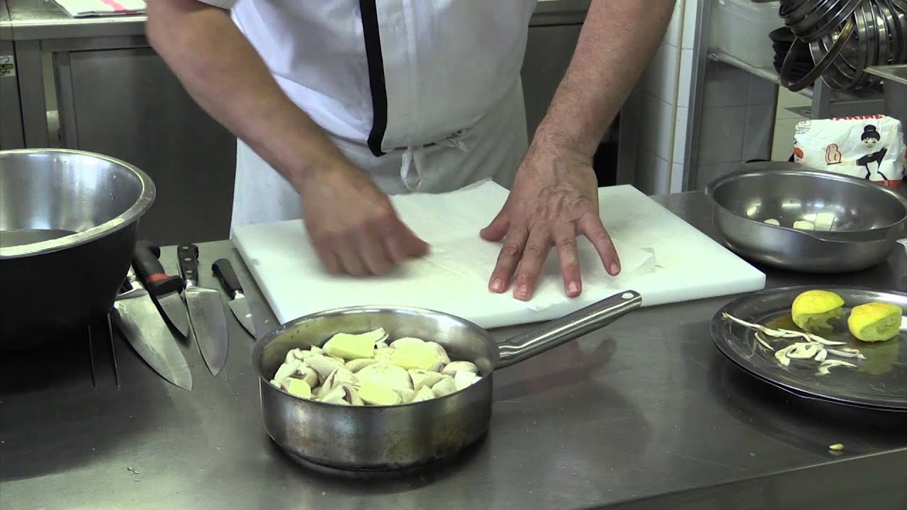 Recette: Fricassée de volaille à l'ancienne de Bertrand Marinot CFA Aix