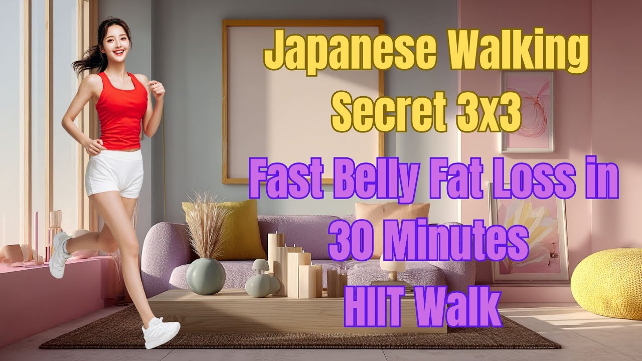 Japanese Walking Secret 3x3 | Fast Belly Fat Loss in 30 Minutes | HIIT Walk