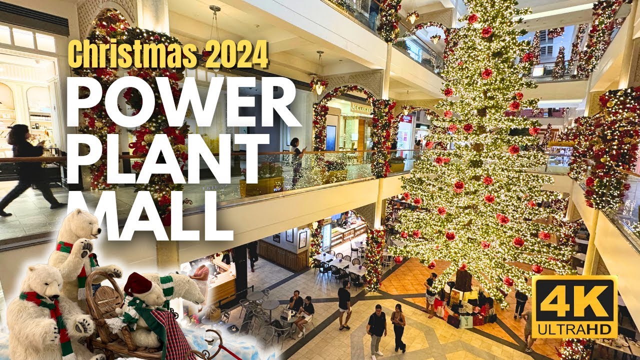 Experience The Magic Of Christmas at POWER PLANT MALL Rockwell In Makati | 4K | Philippines