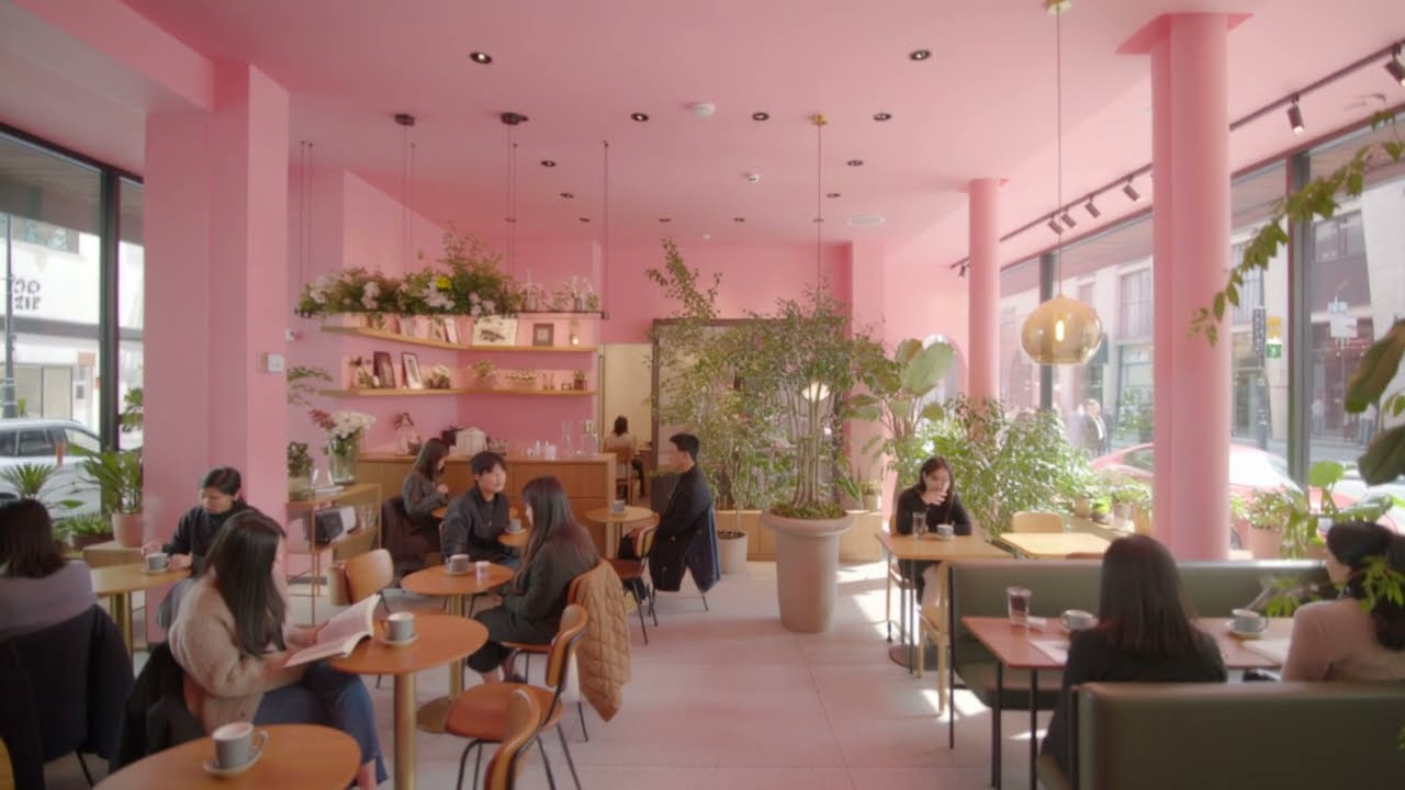 POV: You found the dreamiest Pink Cafe to study in 🌸☕ カフェの勉強BGM