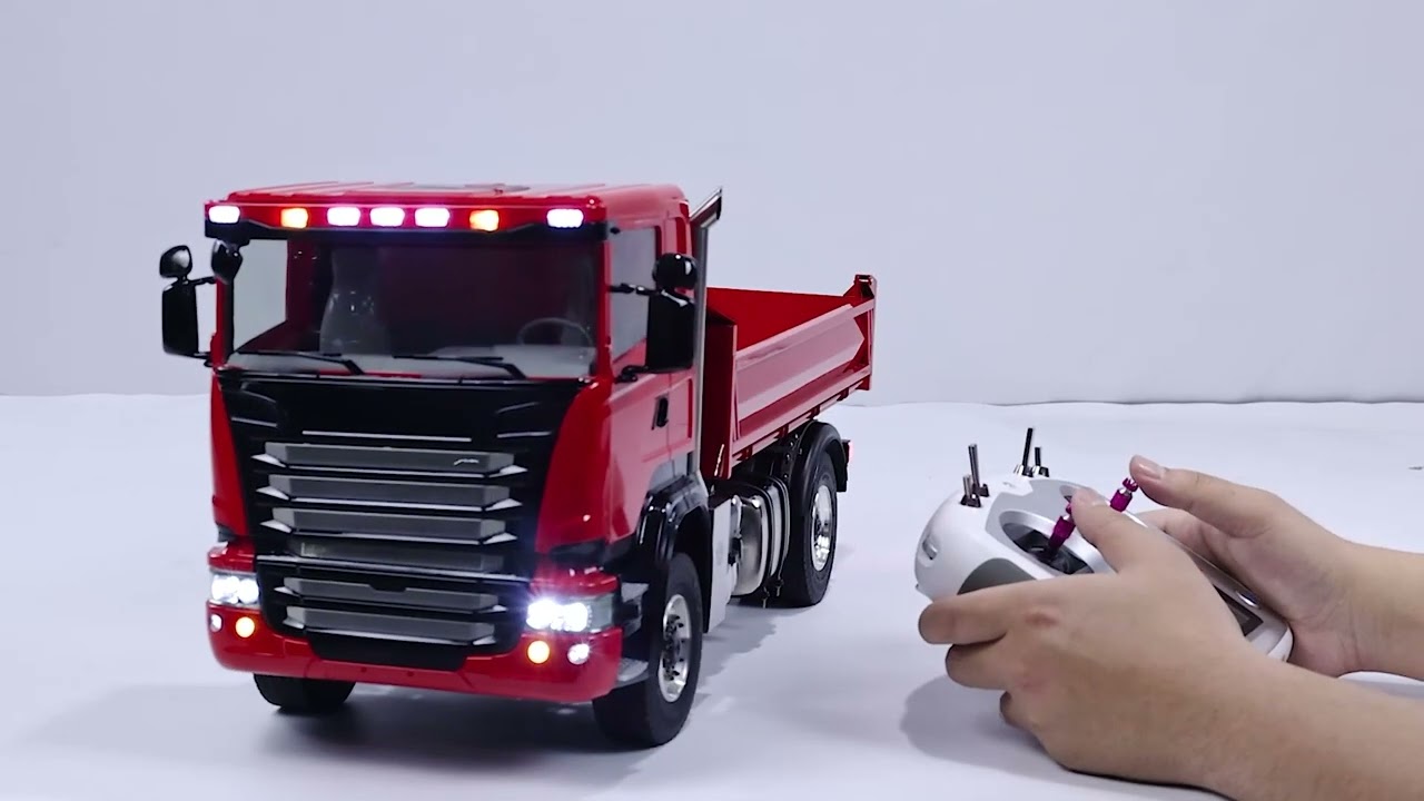 1/14 4x4 RC Hydraulic Dump Truck (Low Roof) — 30-Second Feature Showcase Video