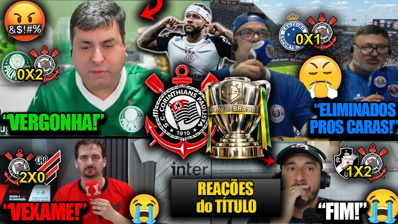 REAÇÕES TRAJETÓRIA do CORINTHIANS na COPA do BRASIL até o TÍTULO - REACT PALMEIRENSES, CRUZEIRENSES