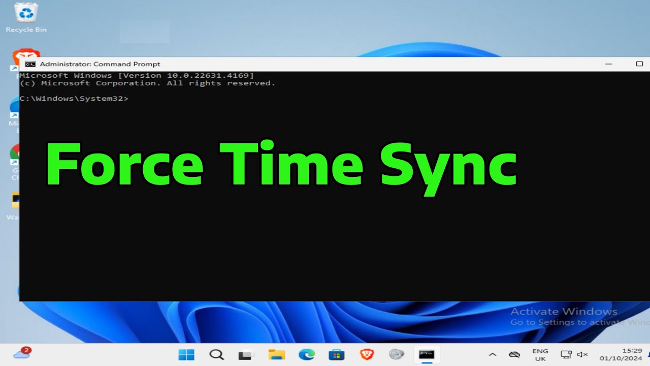 How To Force Sync Time With Command in Windows