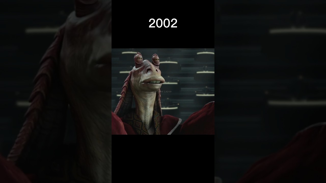 Evolution of Jar Jar Binks - #evolution #starwars #shorts #jarjarbinks