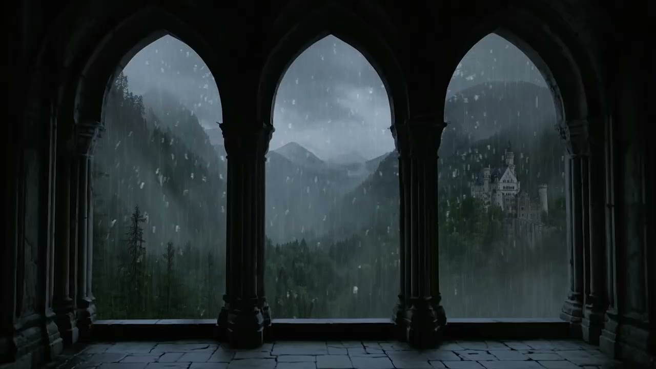 Rain Sounds & Relaxing Piano Music: Stop Overthinking, Stress Relief with Warm Bedroom, Meditation