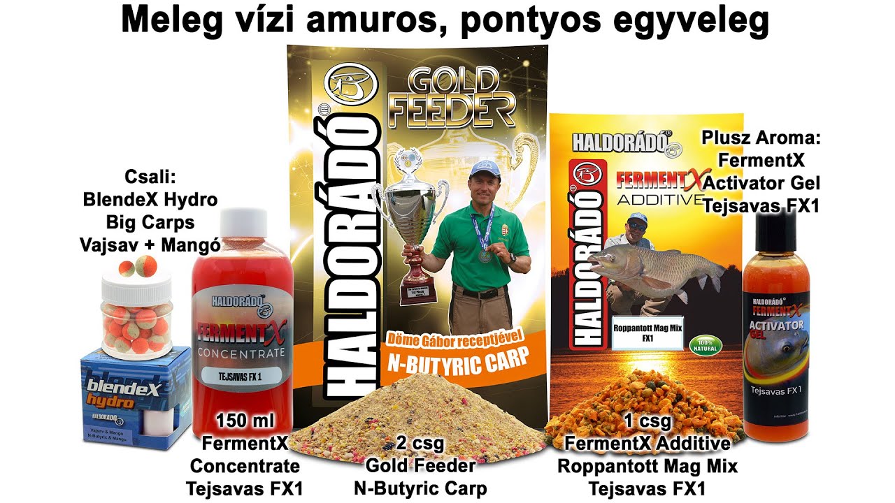 Ny&aacute;ri fog&oacute;s receptek felmelegedett vizekre 2021 - 8. r&eacute;sz Meleg v&iacute;zi amuros, pontyos egyveleg