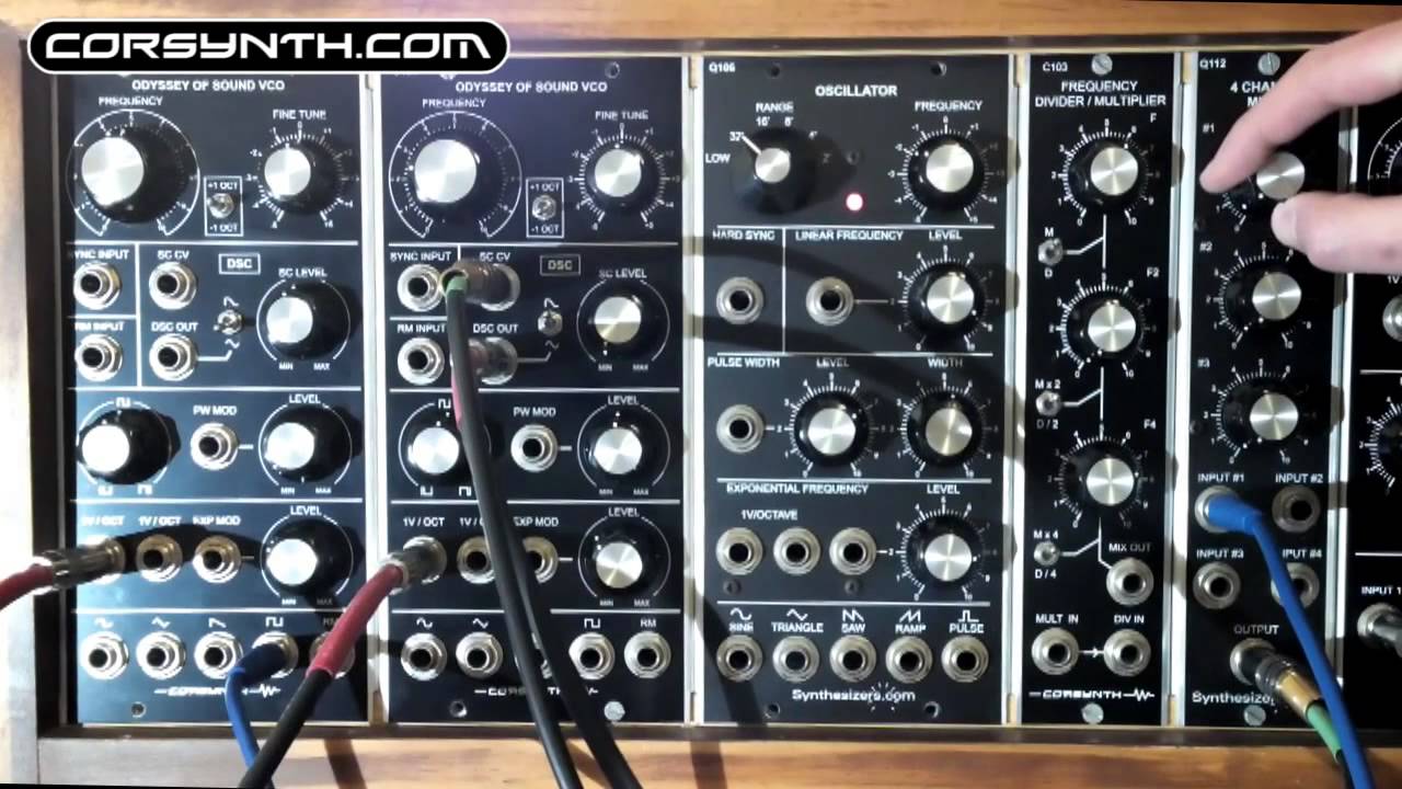 Corsynth C104 VCO - Diode Soft Clipping - Audio Modulation