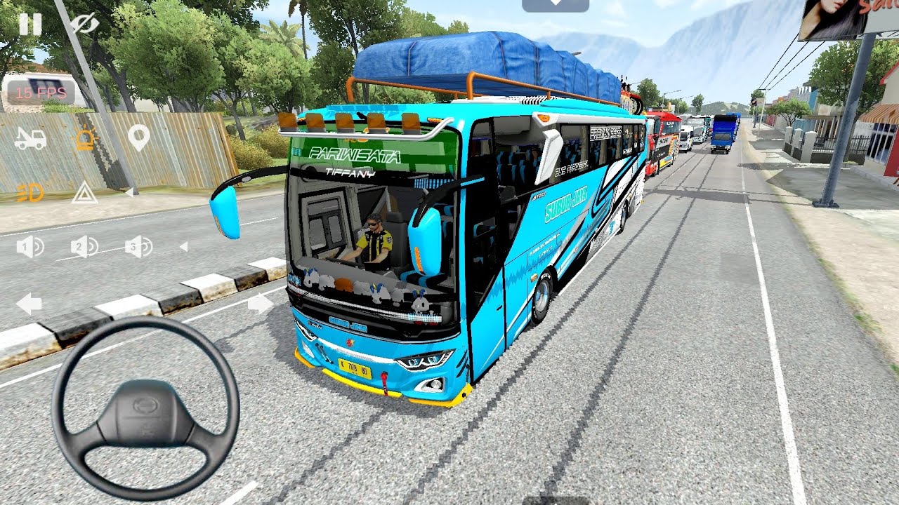 Bus Pariwisata Tiffany Subur Jaya Oleng di Jalan Kasih Telolet Basuri Cicit Cuit