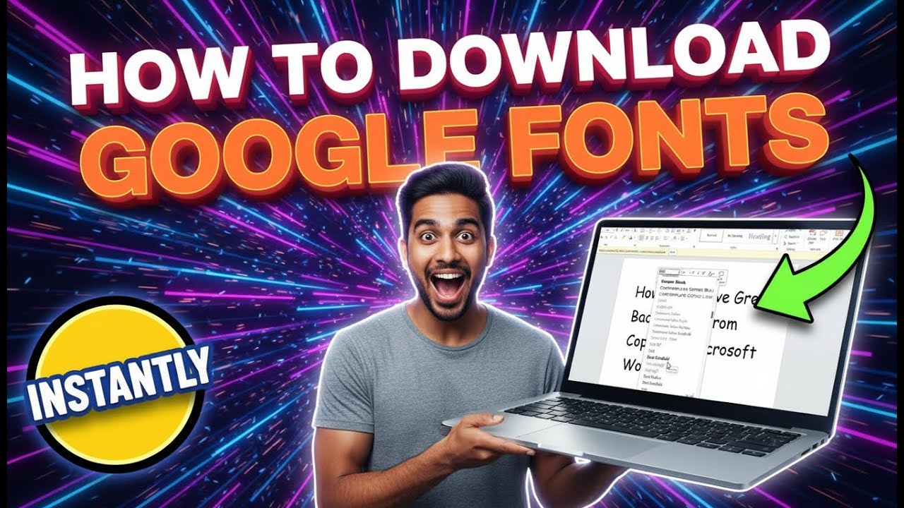 How To Download A Font From Google Fonts | Install Custom Fonts