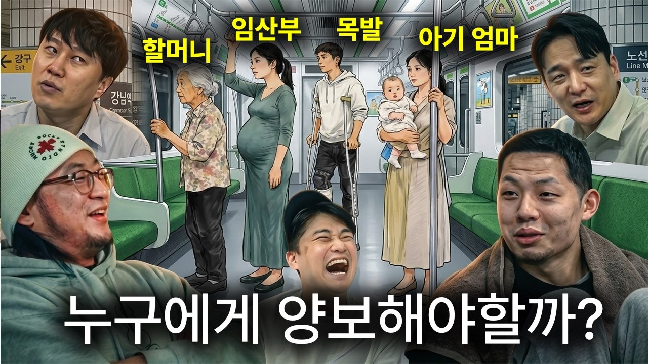소신발언ㅋㅋ 지하철에서 누구에게 먼저 양보를 해야하는가?