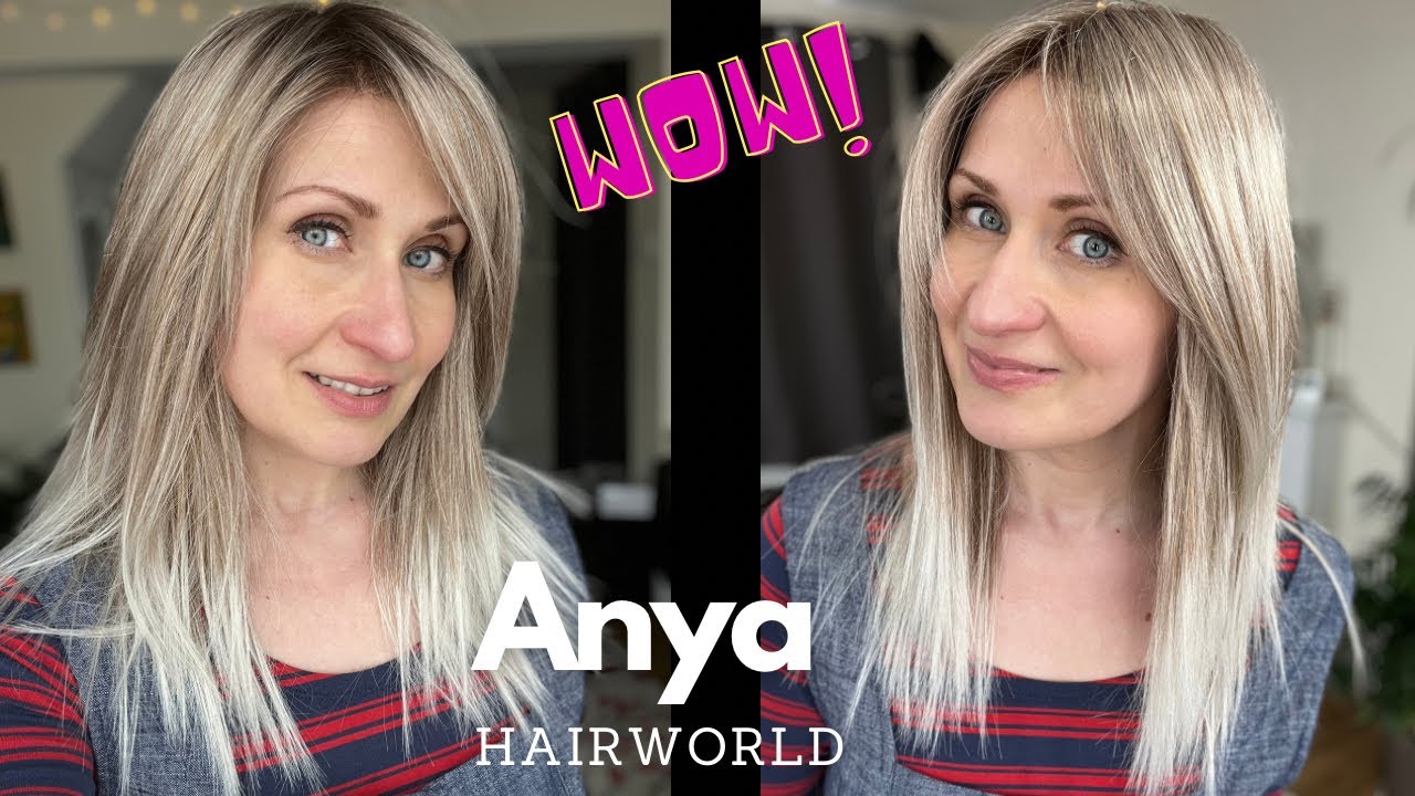 Must try! ANYA by Hairworld in Candy Blonde Rooted #syntheticwig #wigreview
