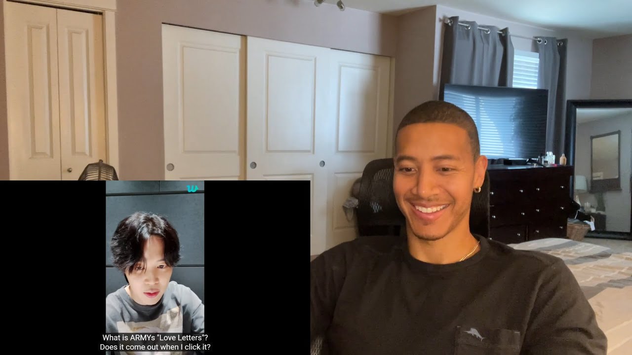Jimin's Reaction to 'Love Letter's' by ARMY