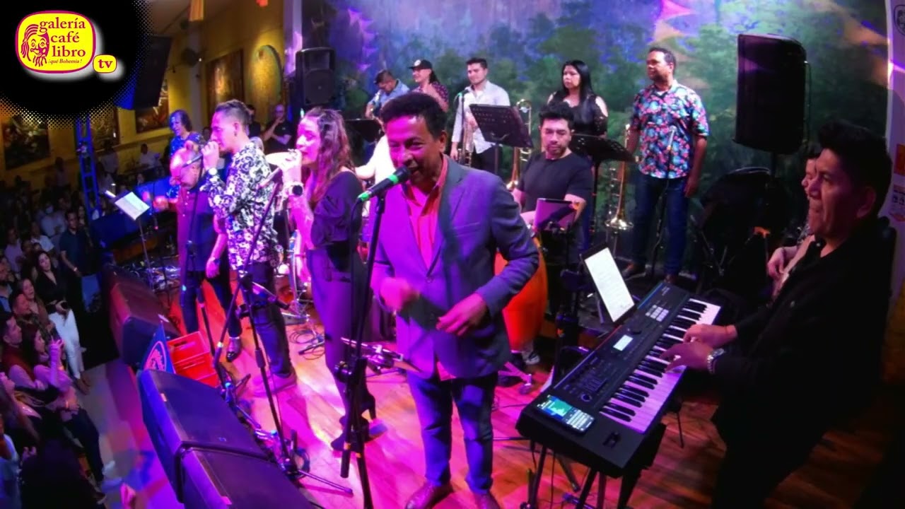 Cesar Mora y su Orquesta María Canela | Concierto HD | Galería Café Libro | Éxitos Salsa En Vivo