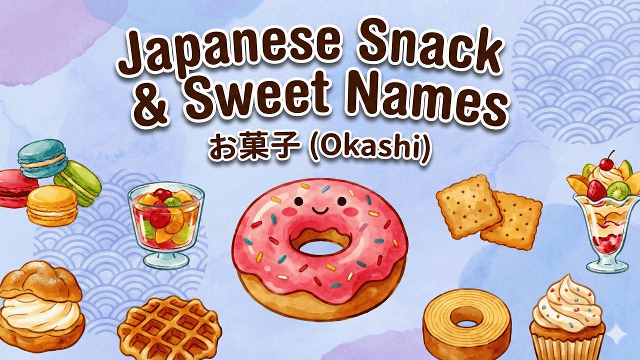 Names of Snacks and Sweets | Part 2 | Easy Japanese Vocabulary