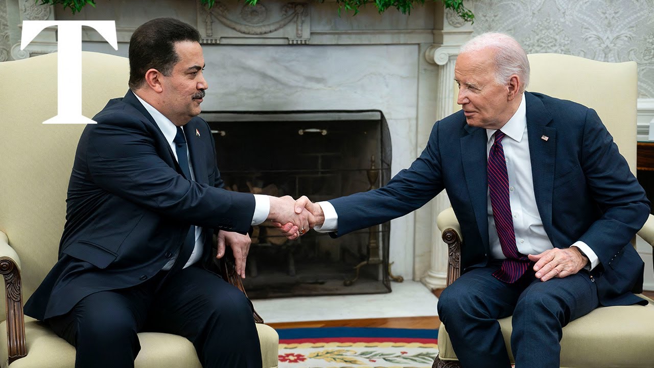 Iraqi PM calls for restraint in Middle East during talks with Biden