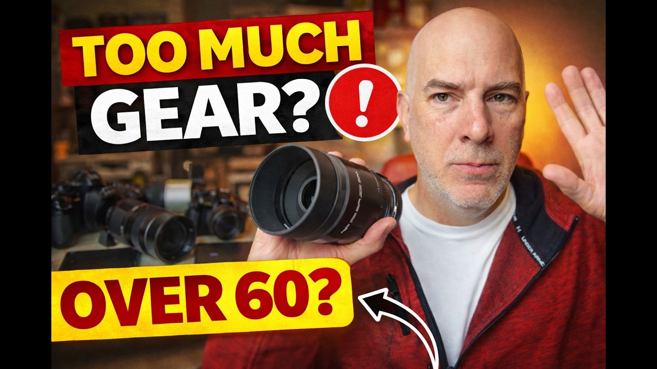 Photographers Over 60:  I Realized I Was Carrying  Too Much Gear!