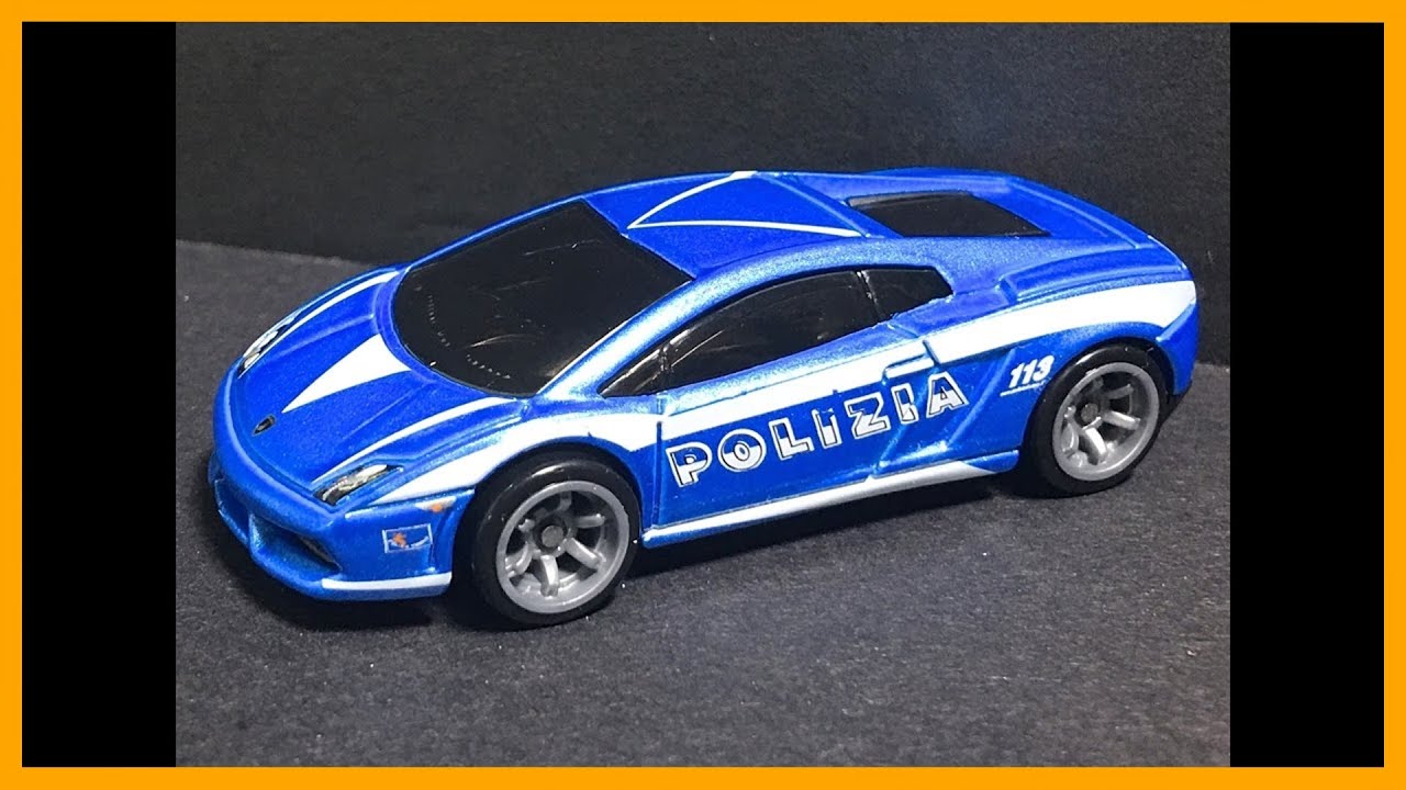 Unboxing LAMBORGHINI GALLARDO POLIZIA Speed Machines - Hot Wheels