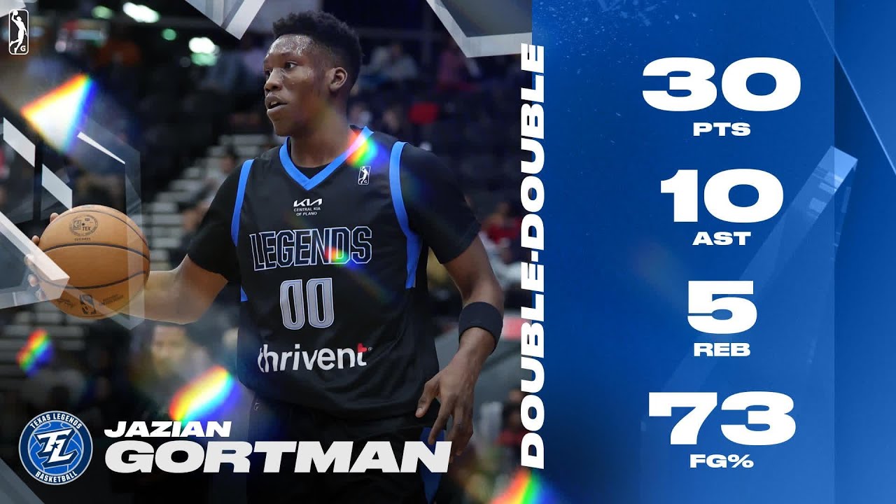 Jazian Gortman Delivers Double-Double With 30 Points & 10 AST vs. Long Island Nets