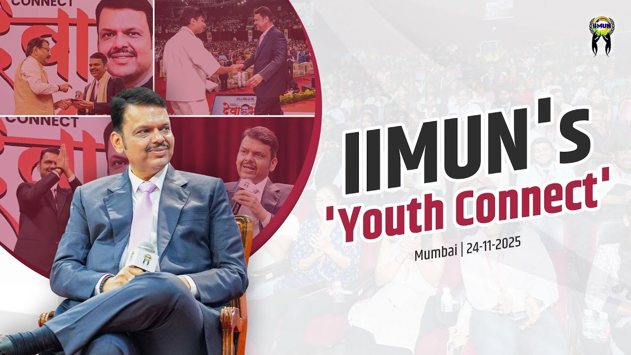 CM Devendra Fadnavis Interaction at IIMUN&rsquo;s &lsquo;Youth Connect&rsquo; | Mumbai