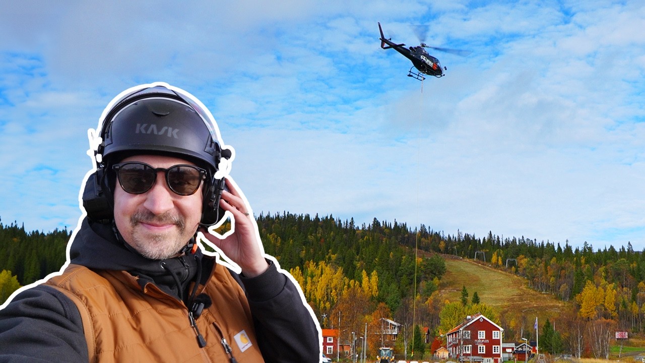 SÅ JOBBAR EN HELIKOPTERPILOT! - Lyfter 100 ton grus på en dag!