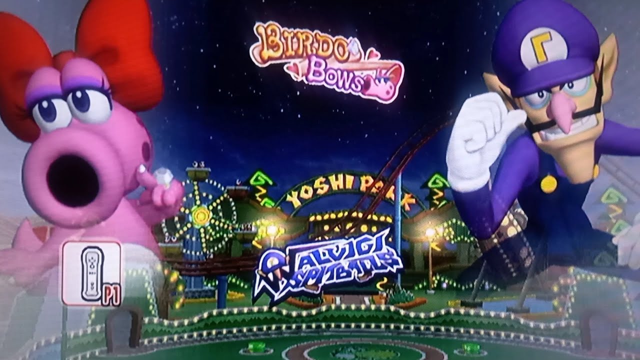 Mario Super sluggers- Birdo vs Waluigi