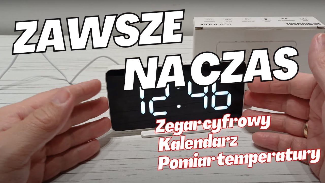 TechniSat VIOLA AC-1 -cyfrowy zegarek z budzikiem, kalendarzem i pomiarem temperatury - recenzja