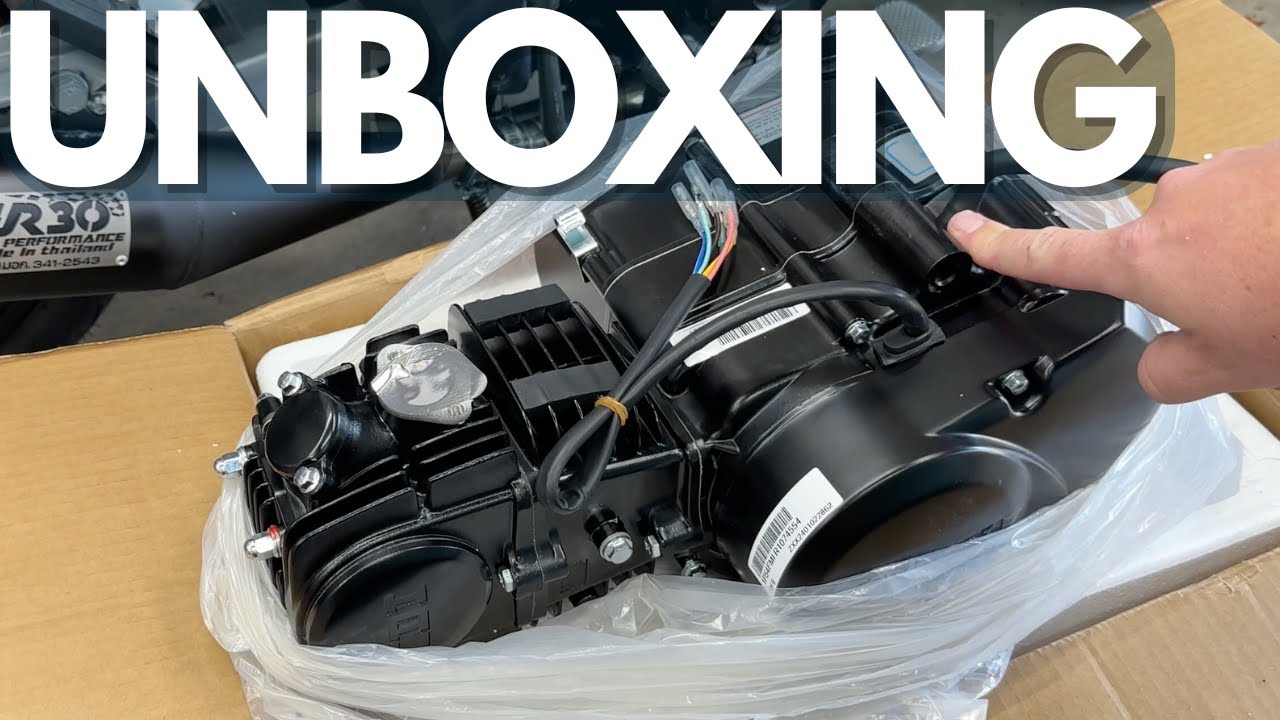 125cc Semi-auto Chinese engine unboxing