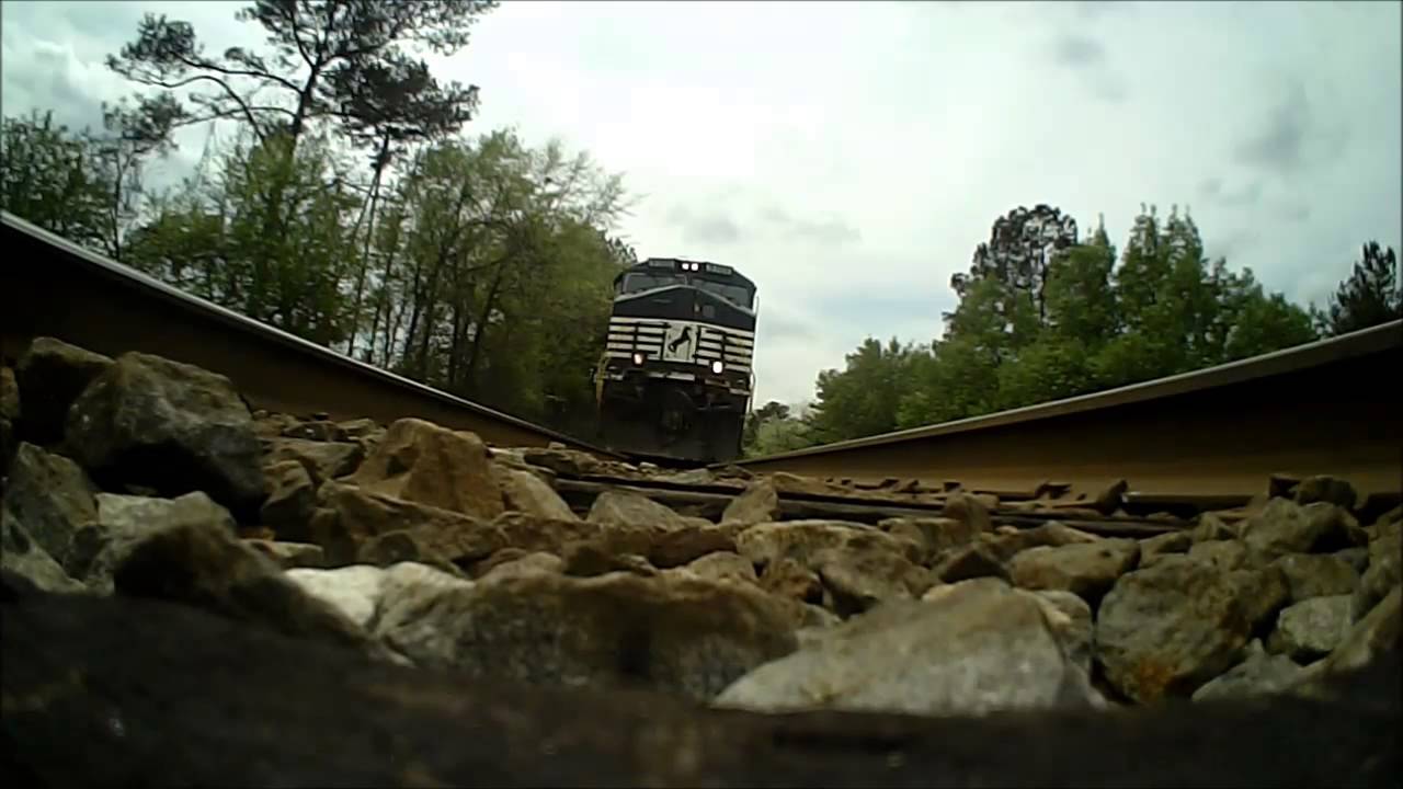 Approaching Freight Train