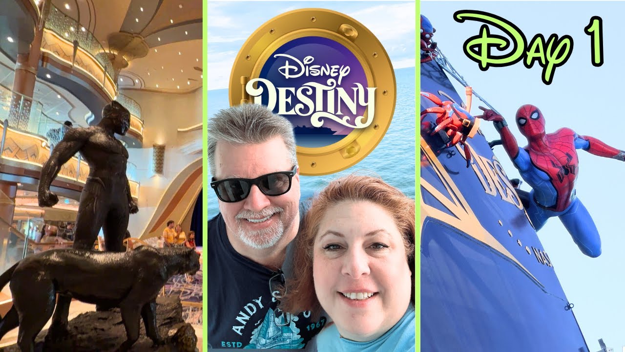 Видеоблог первого дня | Посадка на Disney Destiny и наш первый день на борту!