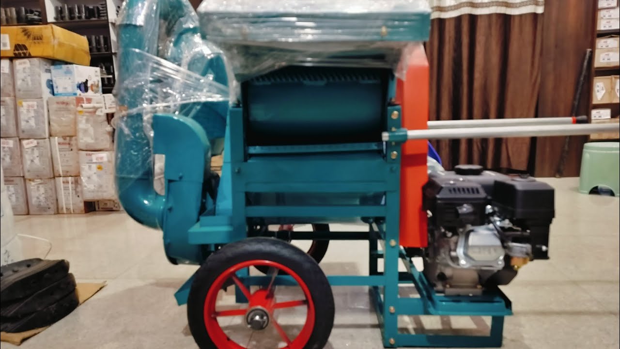पैडी थ्रेशर पेट्रोल इंजन के साथ SAHEB TRADERS NO-6261096602📞 #ricemill #agriculturemachine