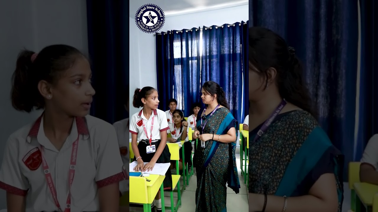 French Conversation Practices at Singhal Stars School Mansa #french #viralshorts