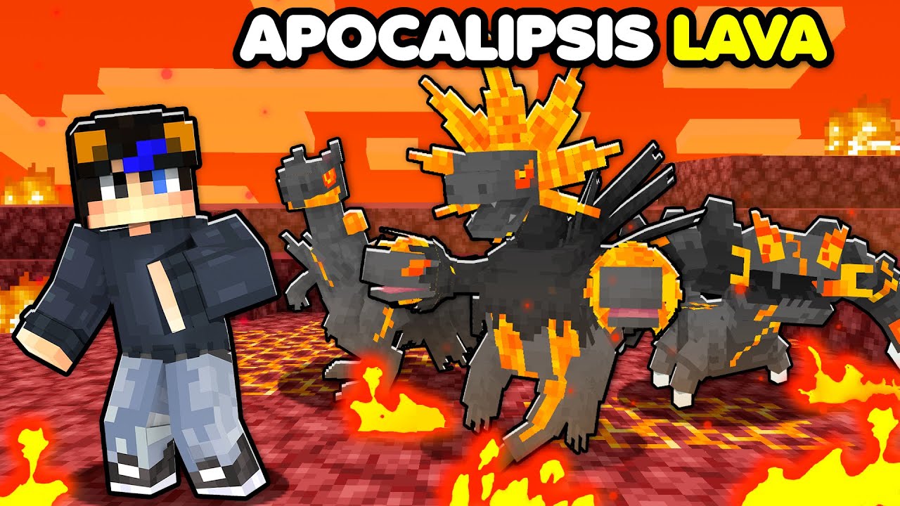 Sobreviví en un APOCALIPSIS EXTREMO de POKEMON LAVA en Minecraft Pixelmon!