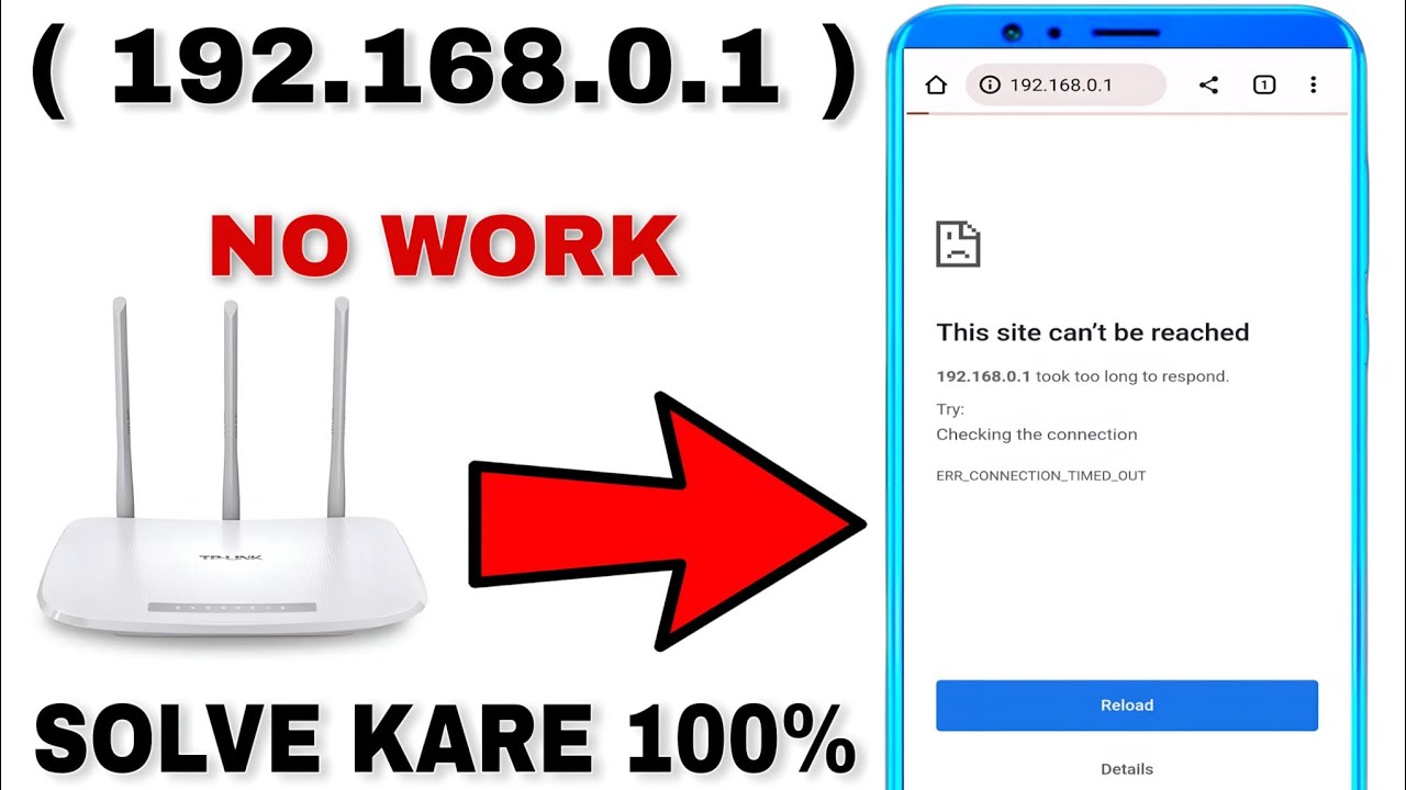 Fix Problem: 192.168.1.1 Page Isn't Working | This site can't provide a secure connection
