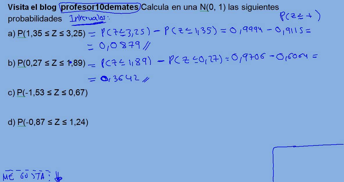 Distribución Normal 03  ejercicio resuelto Intervalo
