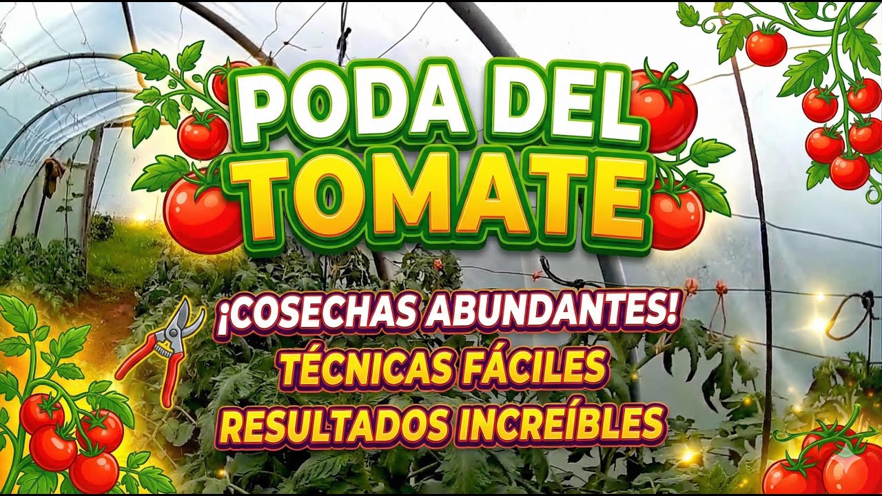 Secretos de la poda del tomate || Como podar tomates  🍅 [PASO A PASO] 