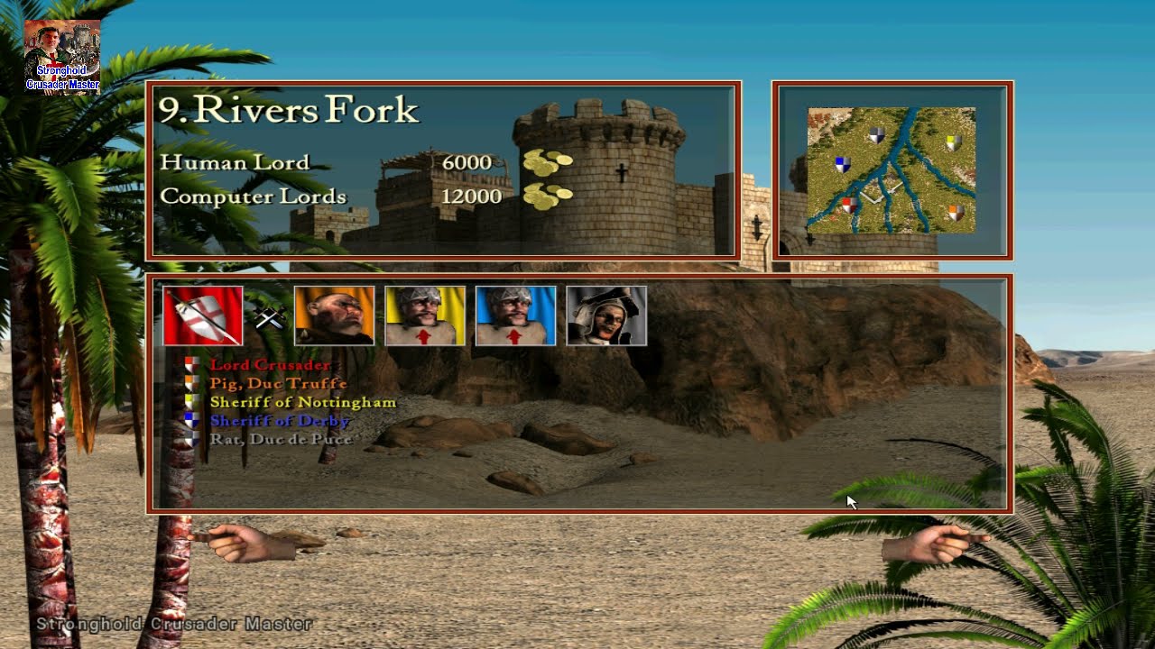 Stronghold Crusader Extreme | Mission 9 | Rivers Fork | Stronghold Crusader HD | Crusader Master
