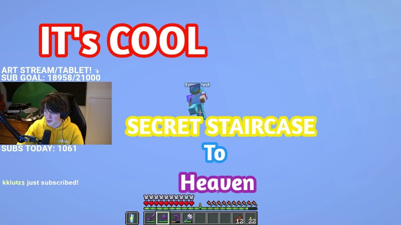 Tubbo Found Tommyinnit Walking On The SECRET STAIRCASE To Heaven
