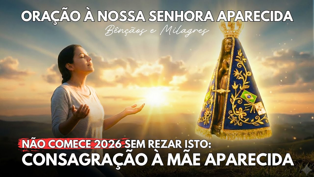 Não comece 2026 sem rezar isto: Consagração à Mãe Aparecida por Bênçãos e Milagres