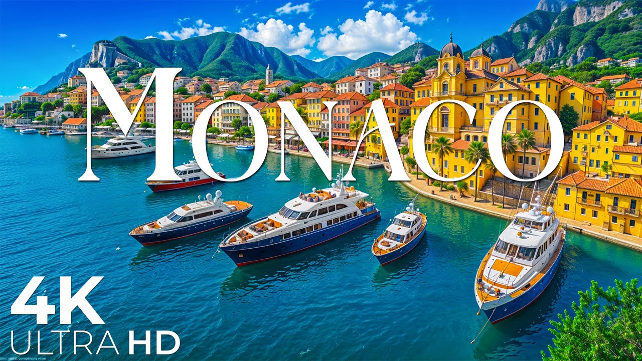 Монако 4K – Исследуйте лучший курорт для элиты: самая роскошная в мире пристань для яхт