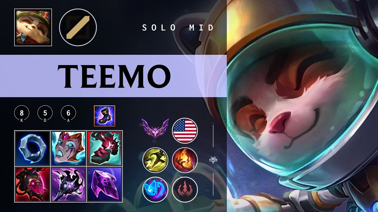Teemo Mid vs Yasuo - NA Master Patch 26.03