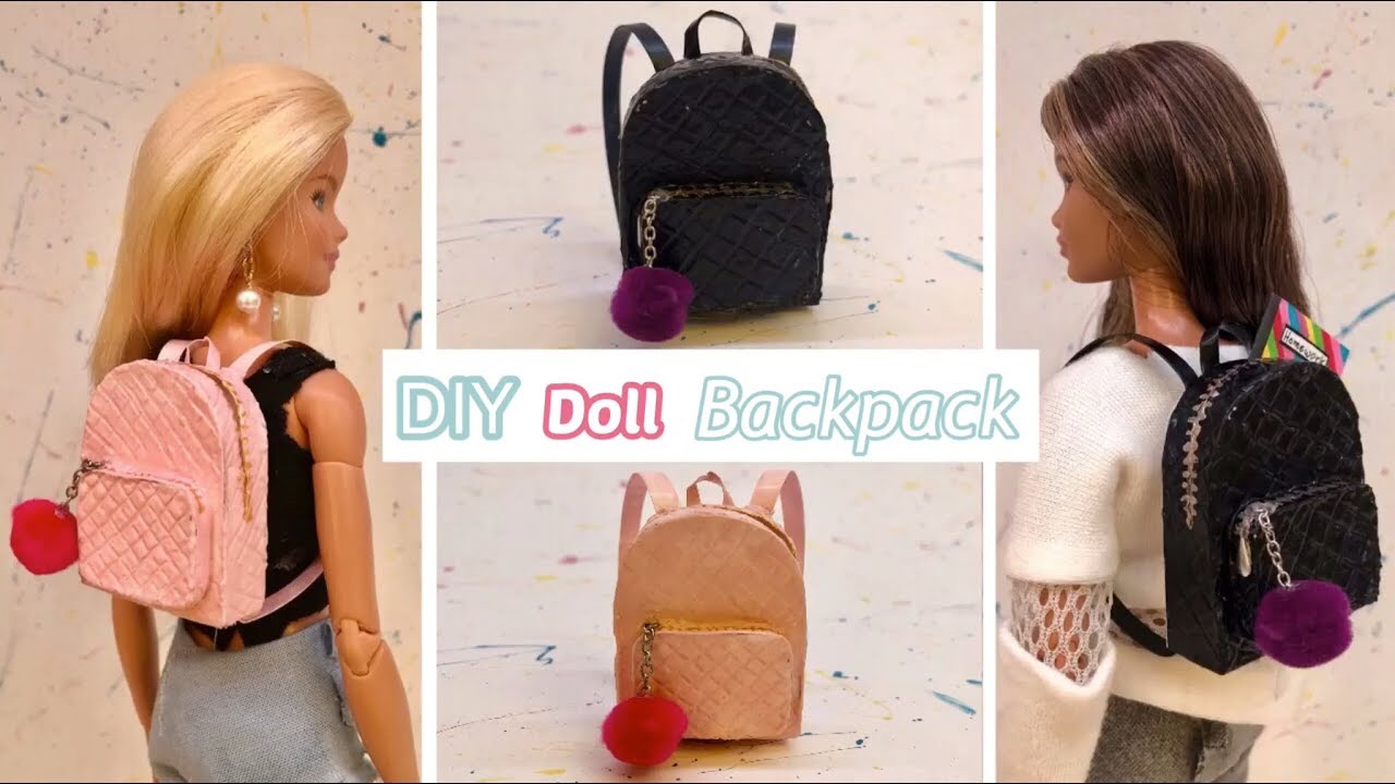 Миниатюрный рюкзак для Барби своими руками!!🎒😍