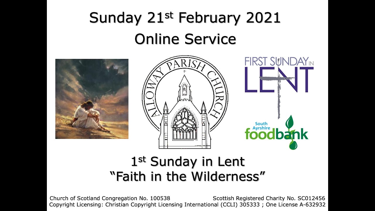 Alloway Parish Church Online Service - Sunday, 21st February 2021